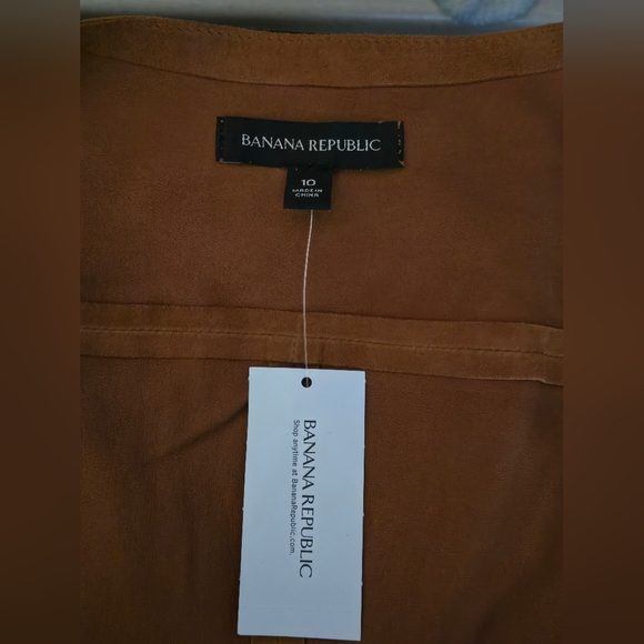 NWT Banana Republic Brown Genuine Goat Suede Dress~Reasonable Offers Only - Picture 10 of 12